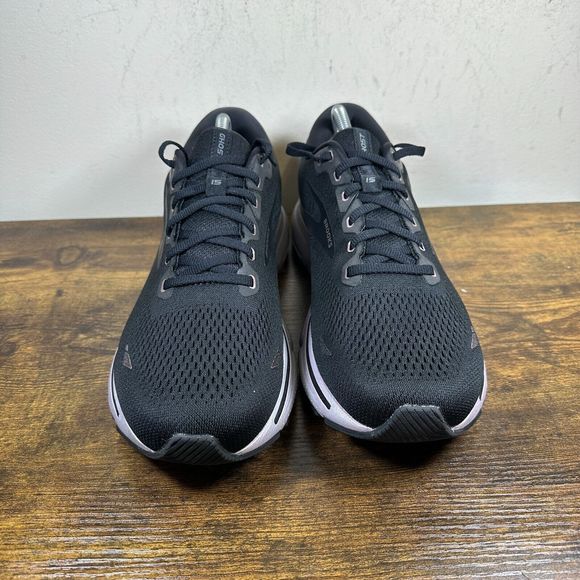 Brooks Ghost 15 Black Pink Rose Athletic Shoes Sneakers Women's Size 12 D - Picture 2 of 8